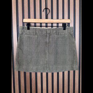 Vintage Capital Tailors Mini Skirt Small Womens Herringbone Single Needle Woven